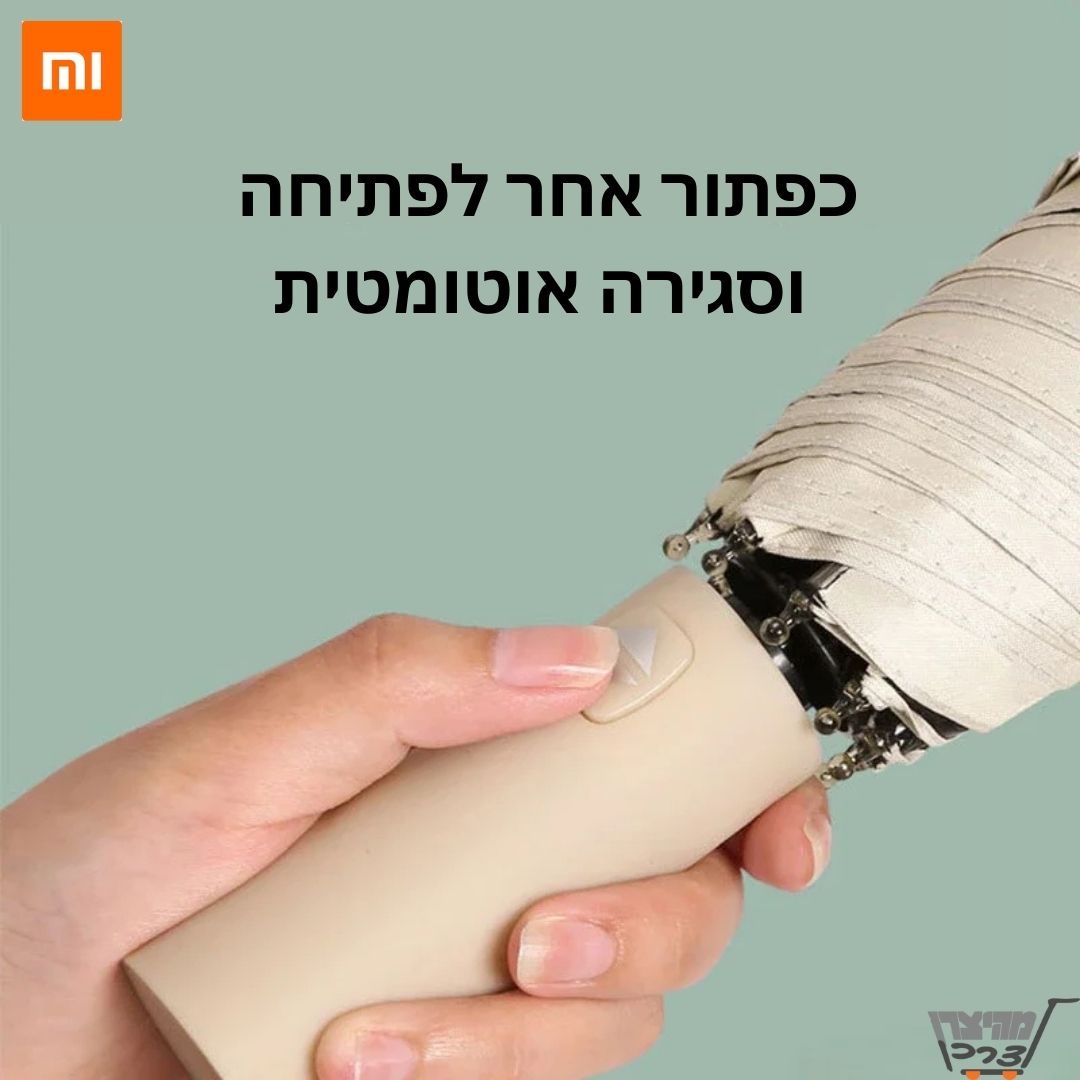 מטרייה 12 צלעות נפתחת ונסגרת בלחיצת כפתור